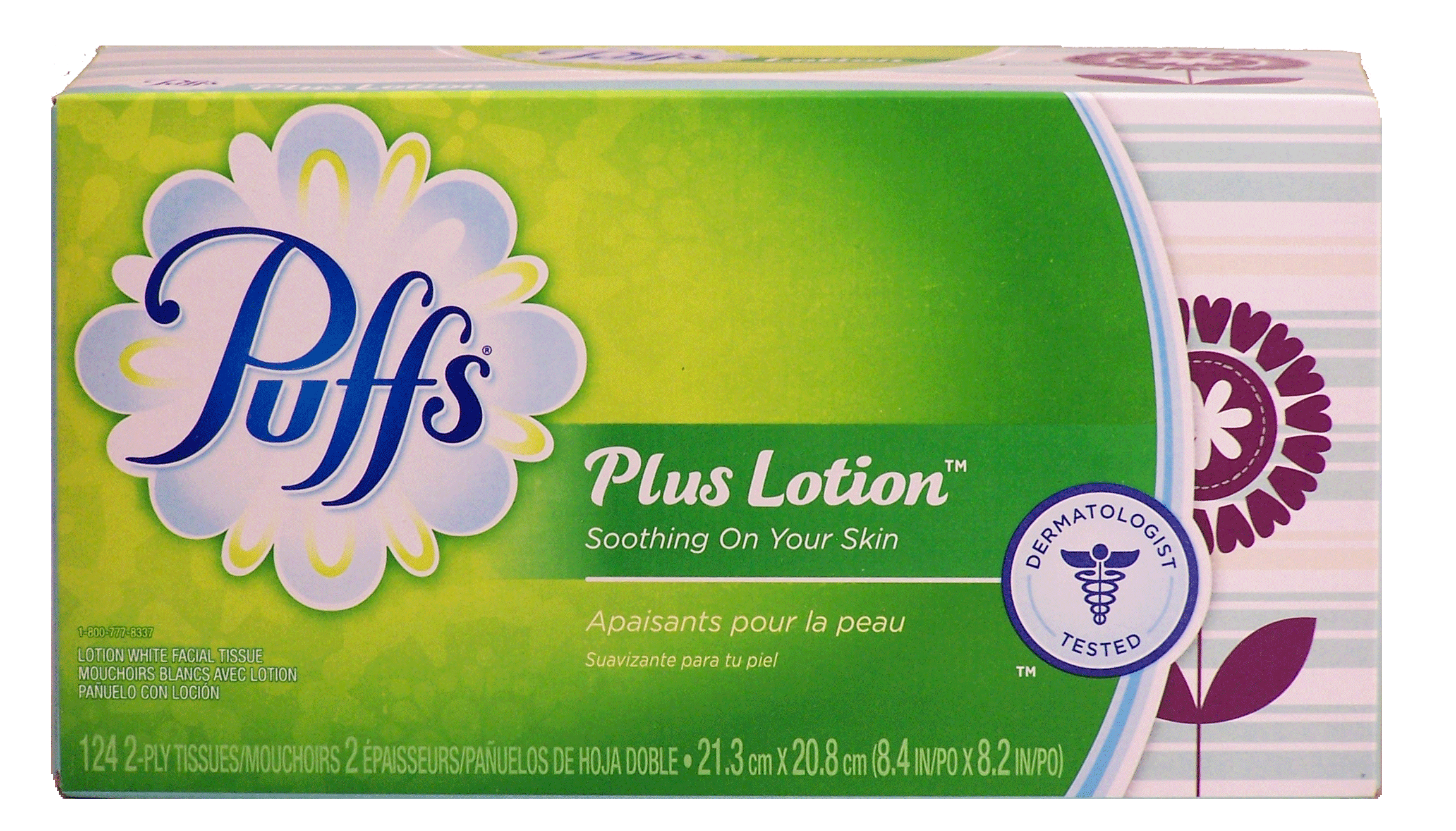 Puffs Plus Lotion lotion white facial tissue, 2-ply Full-Size Picture